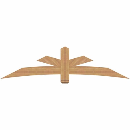 Ekena Millwork Alberta Smooth Timber Gable Bracket, Western Red Cedar, 84"W x 21"H x 5 1/2"D x 5 1/2"F, 6/12 Pitch GBW084X21X0606ALB00SWR